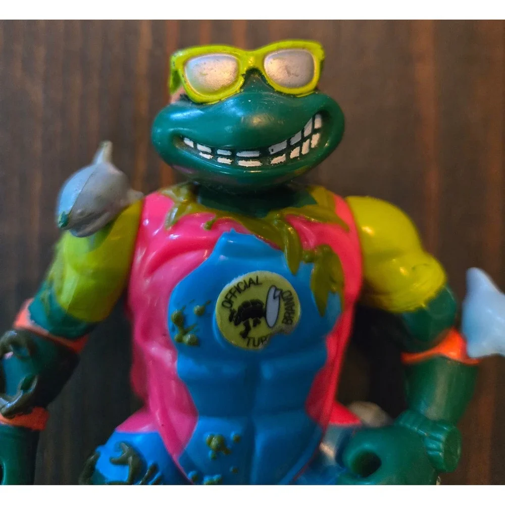 Playmates‎ Official Toonage Dude Turtle TMNT Action Figure 1990 Vintage